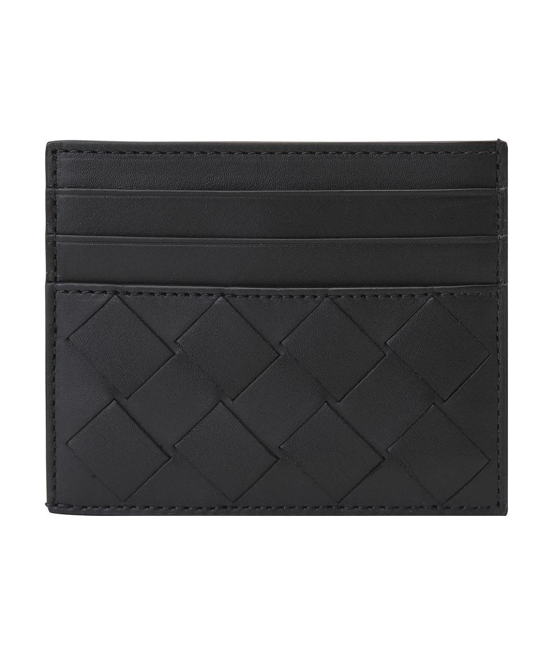 BOTTEGA VENETA Черный кожаный кардхолдер, фото 1