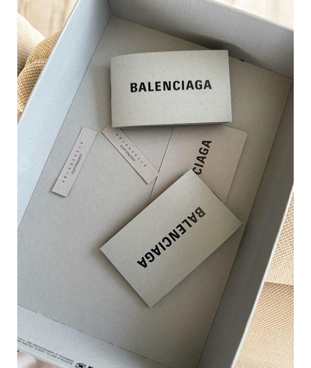 BALENCIAGA Черный кожаный кошелек, фото 6