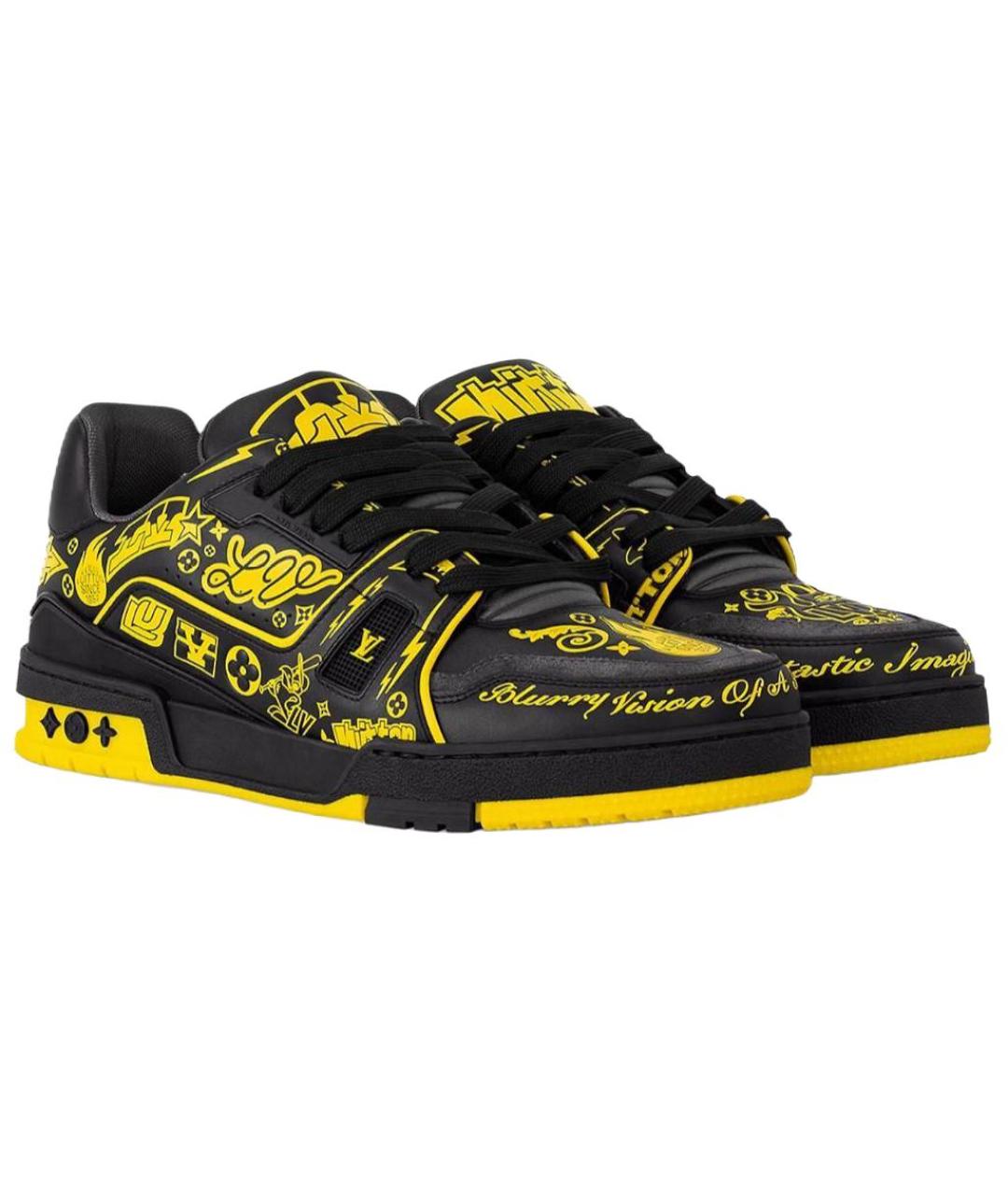 LOUIS VUITTON Черные низкие кроссовки / кеды, фото 2