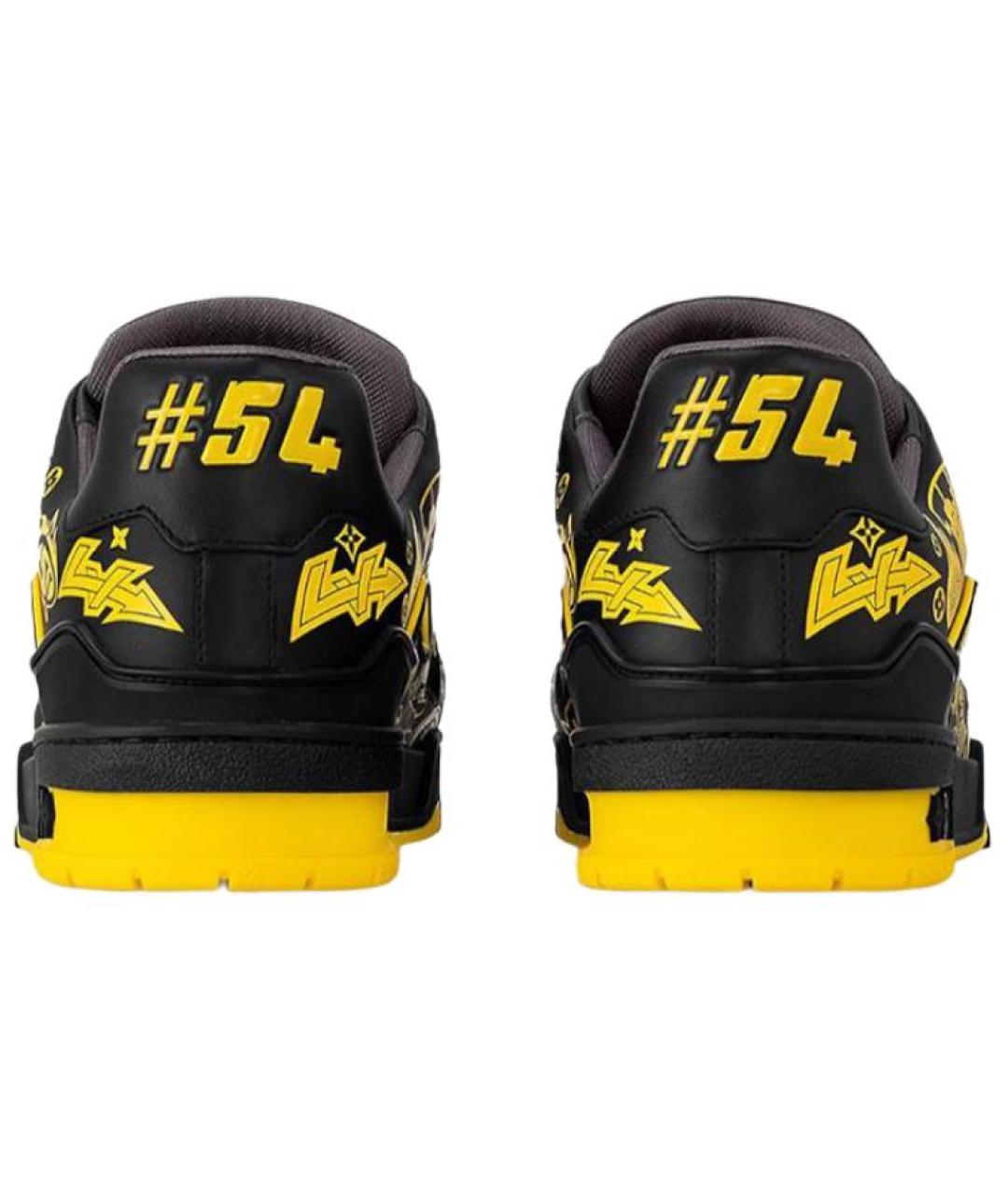 LOUIS VUITTON Черные низкие кроссовки / кеды, фото 4