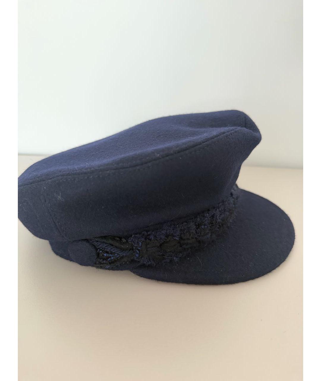 CHANEL Темно-синяя кепка, фото 7