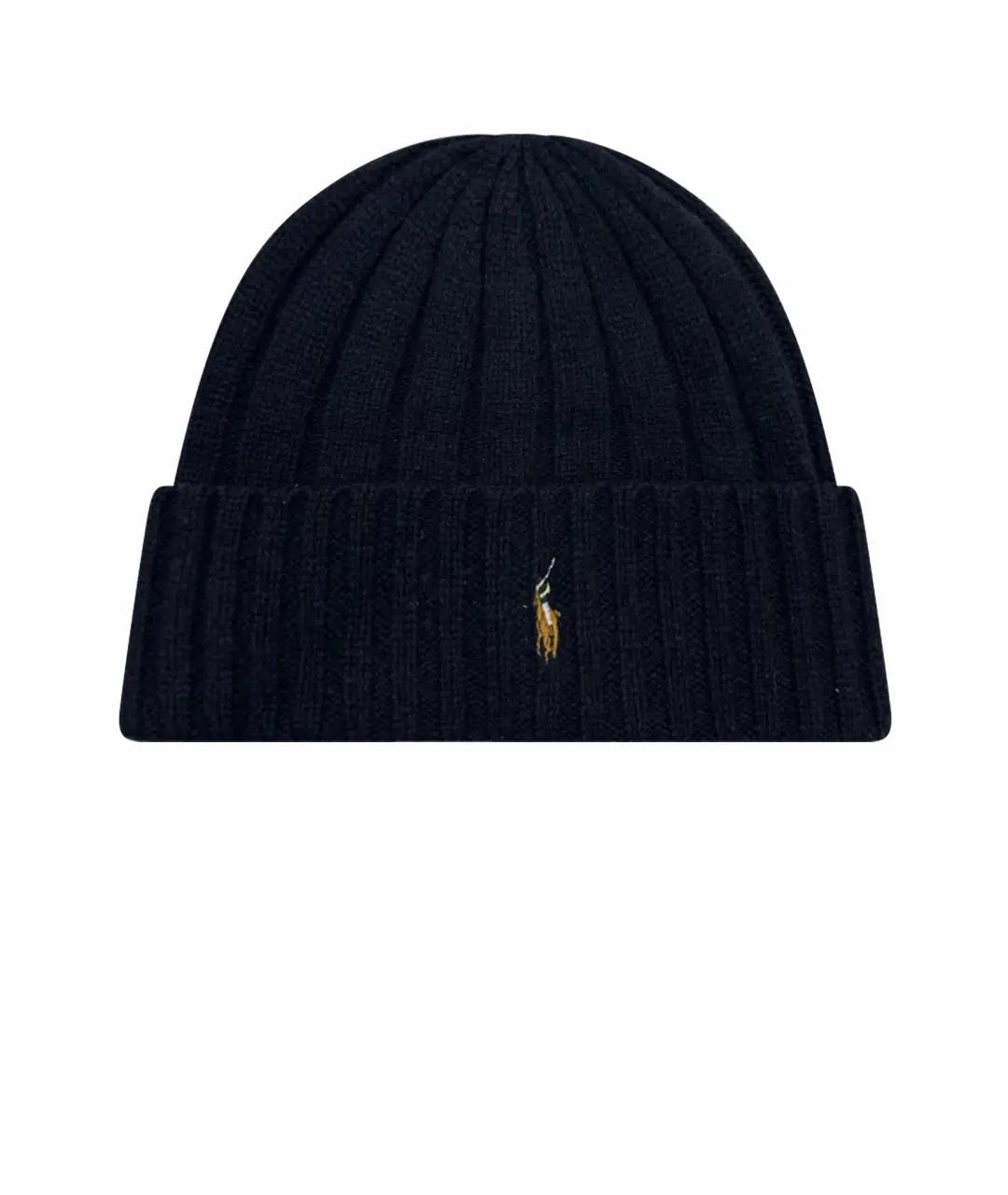 POLO RALPH LAUREN Темно-синяя шерстяная шапка, фото 5