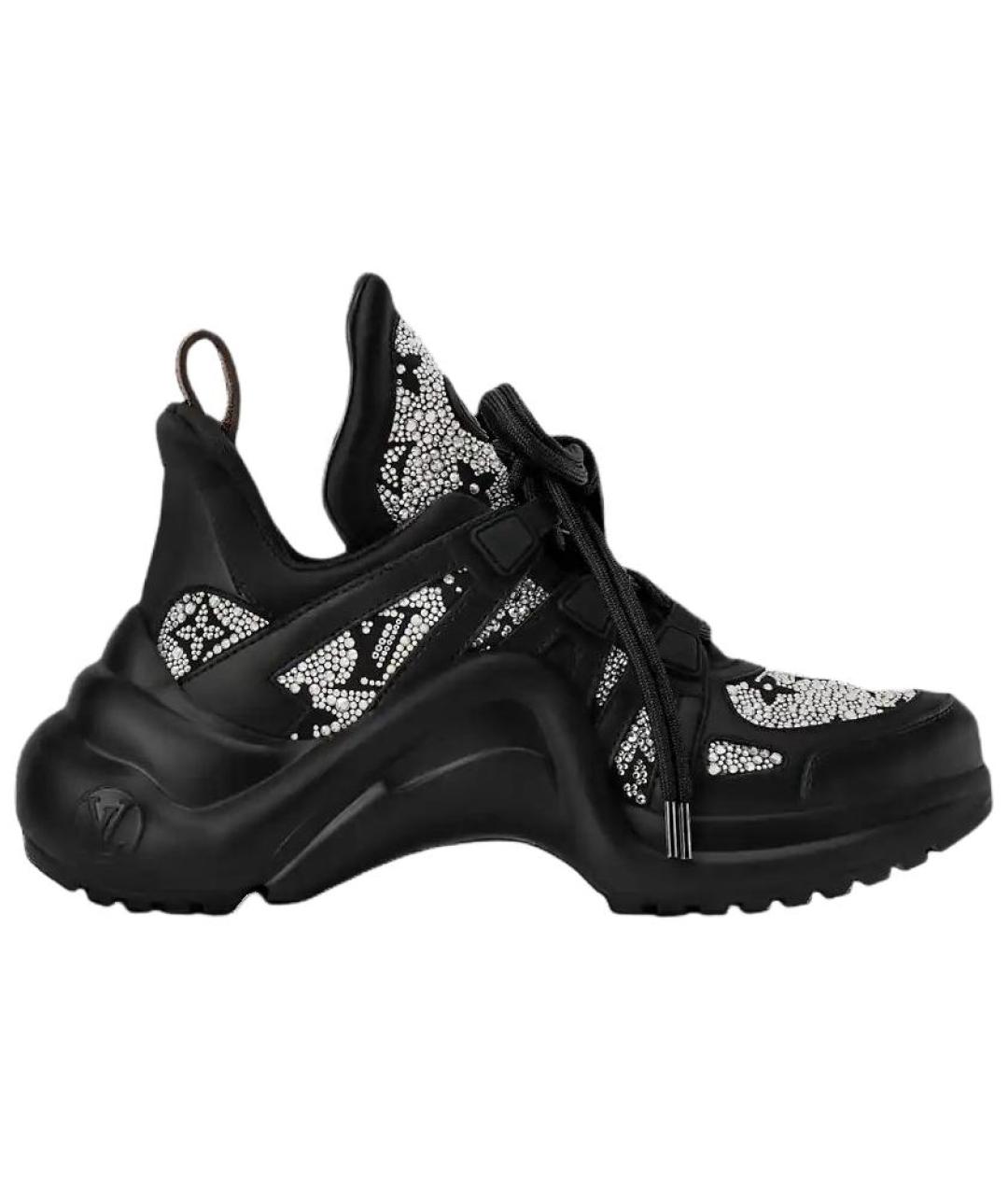 LOUIS VUITTON Черные кроссовки, фото 6