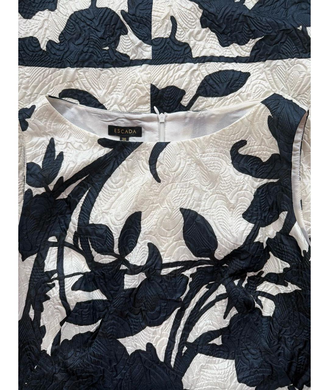 ESCADA Темно-синее шелковое коктейльное платье, фото 3