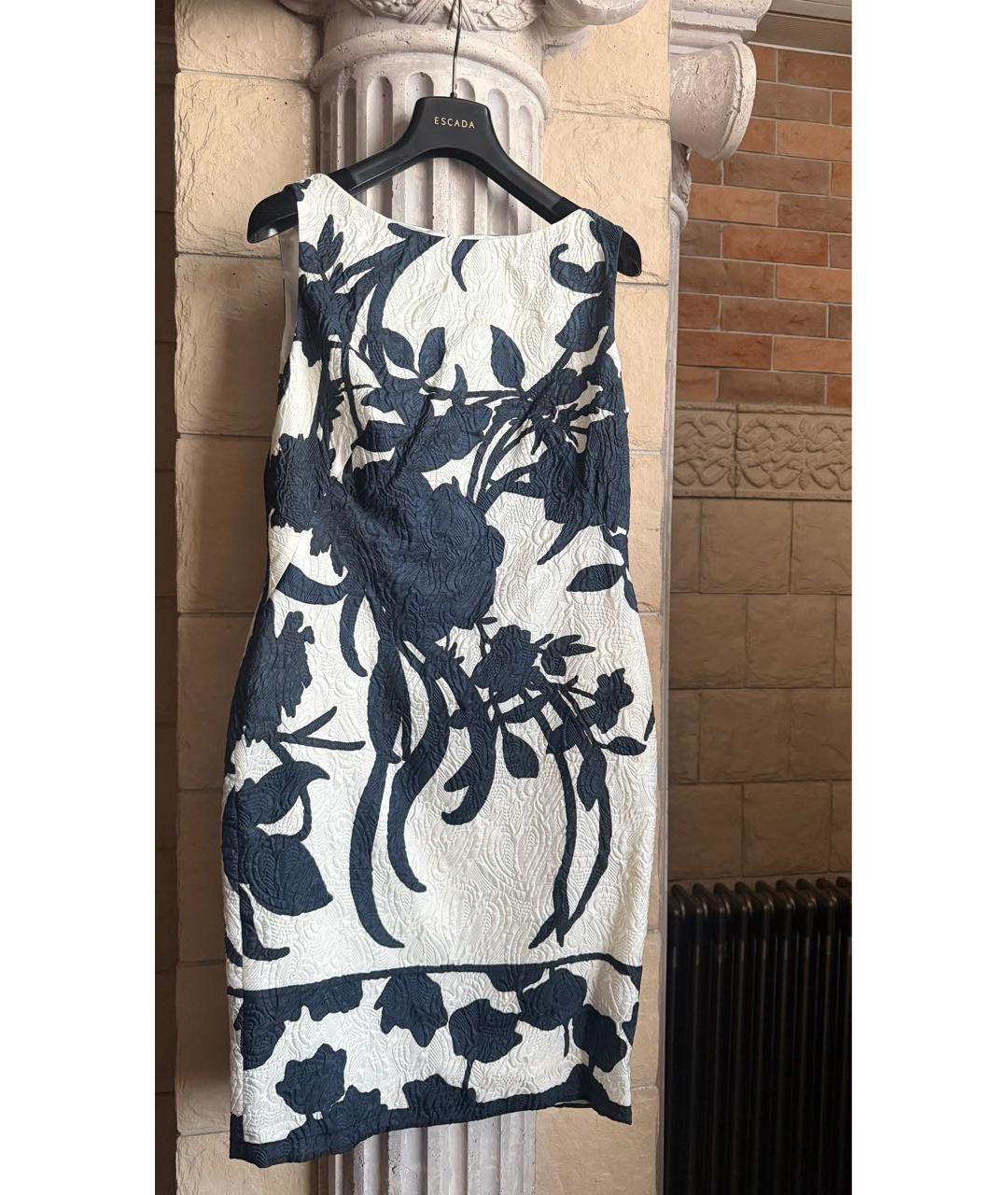 ESCADA Темно-синее шелковое коктейльное платье, фото 5