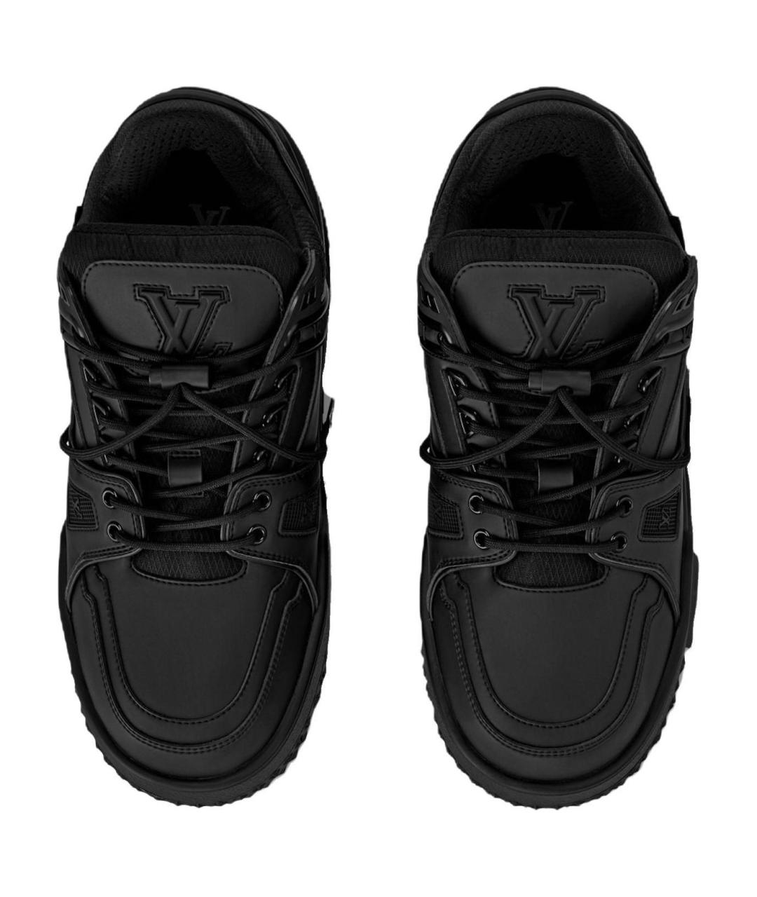 LOUIS VUITTON Черные низкие кроссовки / кеды, фото 4