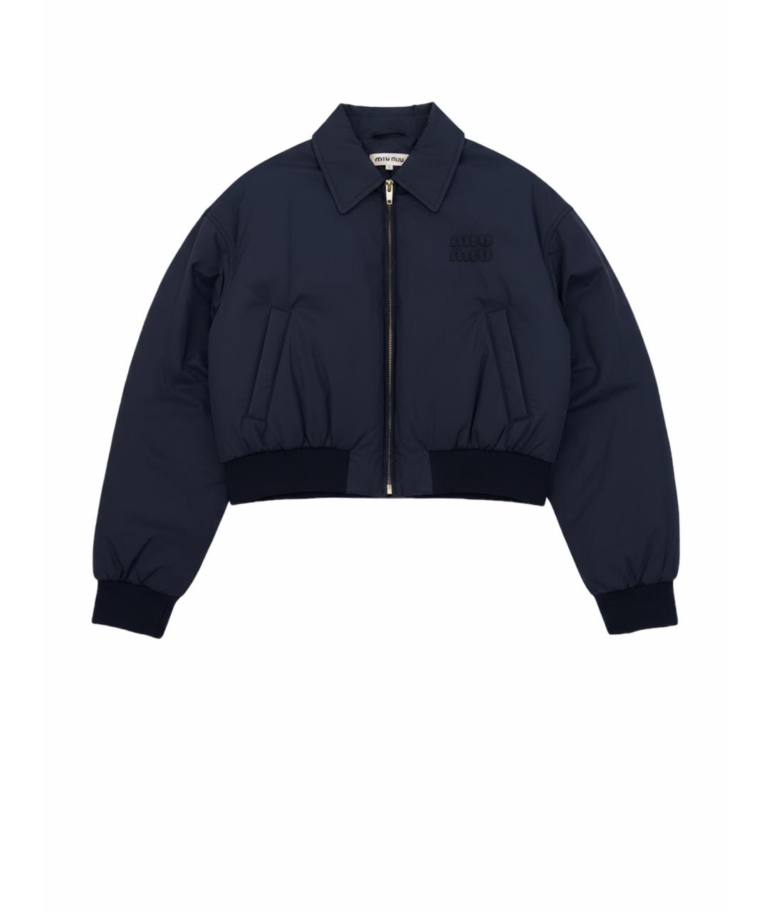 MIU MIU Темно-синяя куртка, фото 1