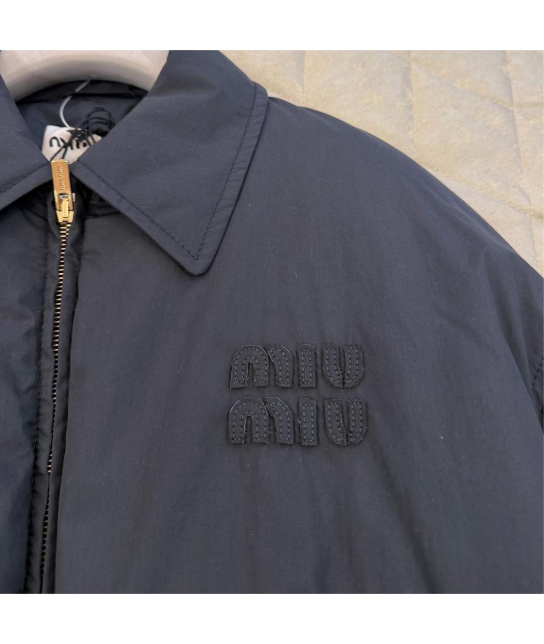 MIU MIU Темно-синяя куртка, фото 2