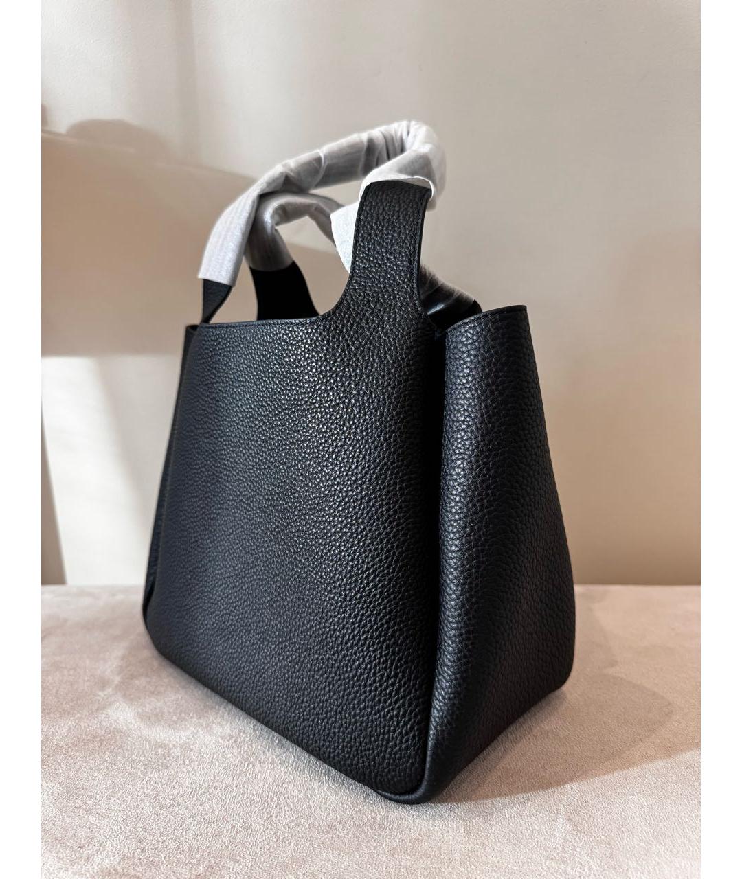 PRADA Черная кожаная сумка с короткими ручками, фото 3