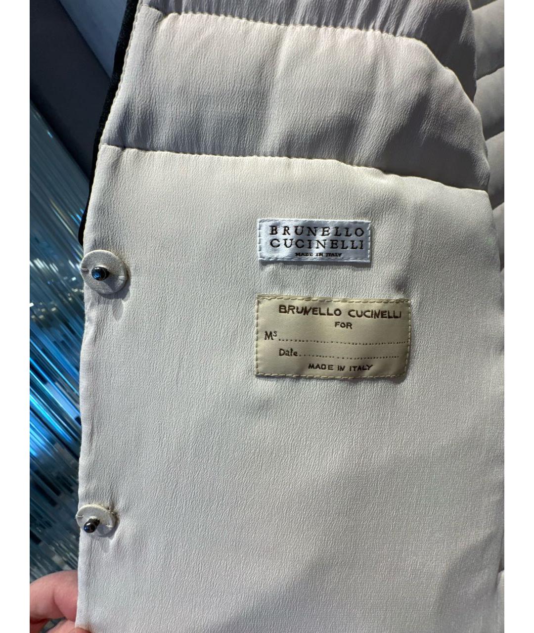 BRUNELLO CUCINELLI Бежевый вискозный костюм с брюками, фото 5