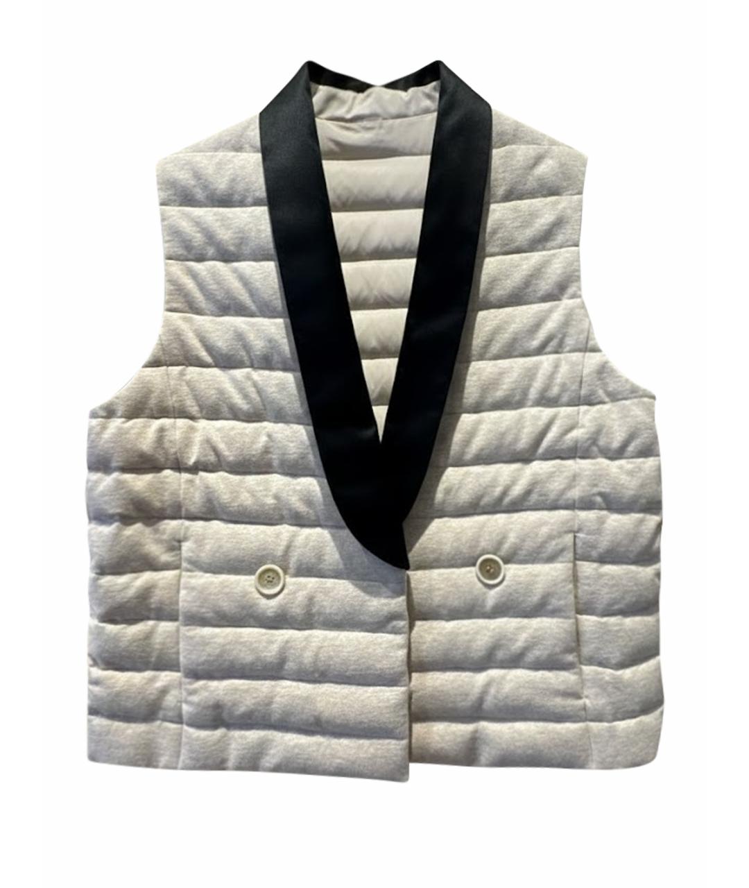 BRUNELLO CUCINELLI Бежевый вискозный костюм с брюками, фото 1