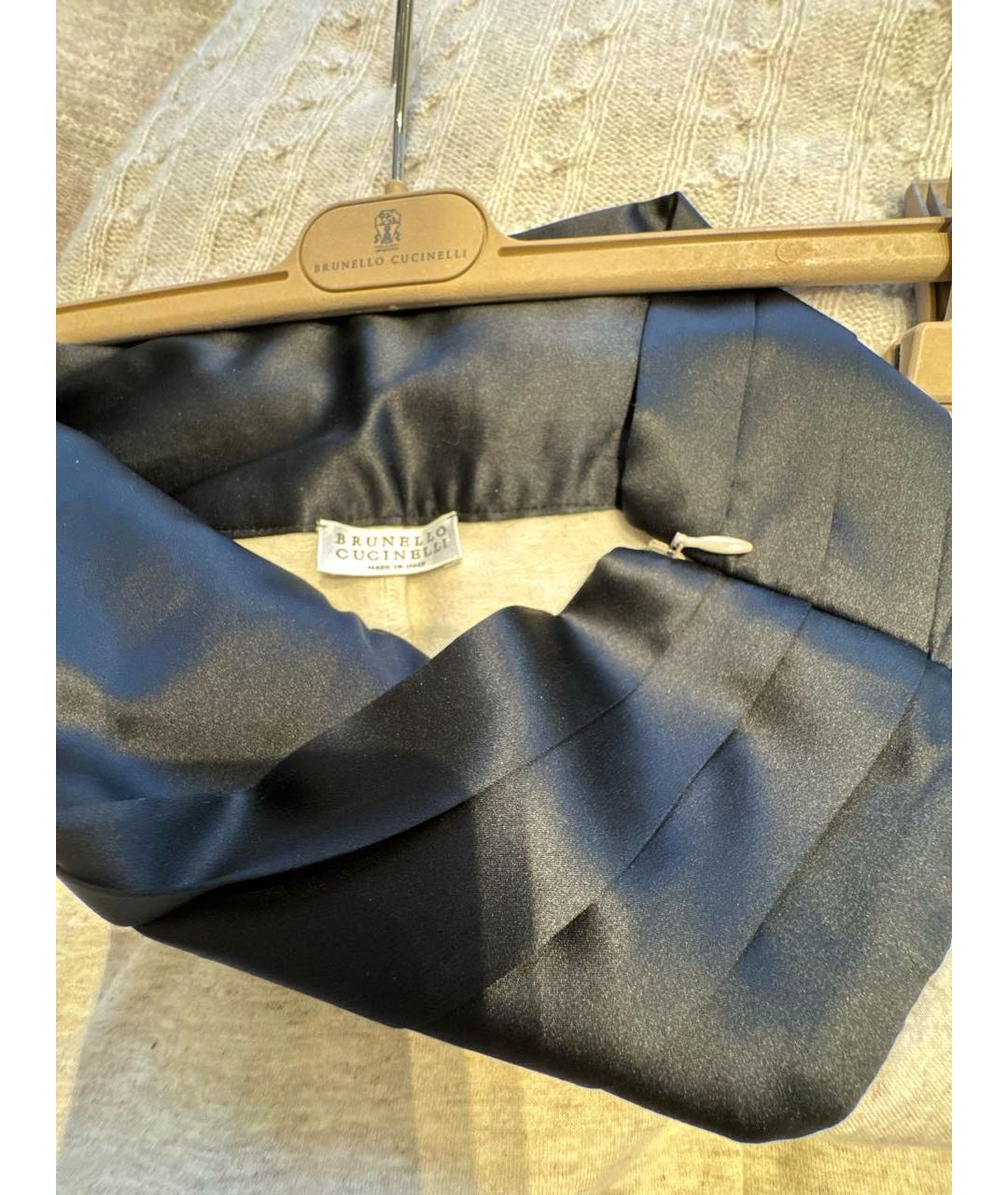 BRUNELLO CUCINELLI Бежевый вискозный костюм с брюками, фото 8