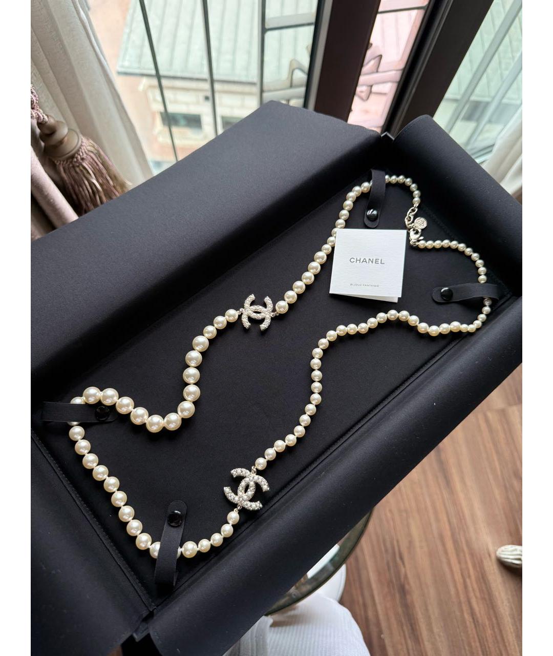 CHANEL Золотое жемчужное колье, фото 4