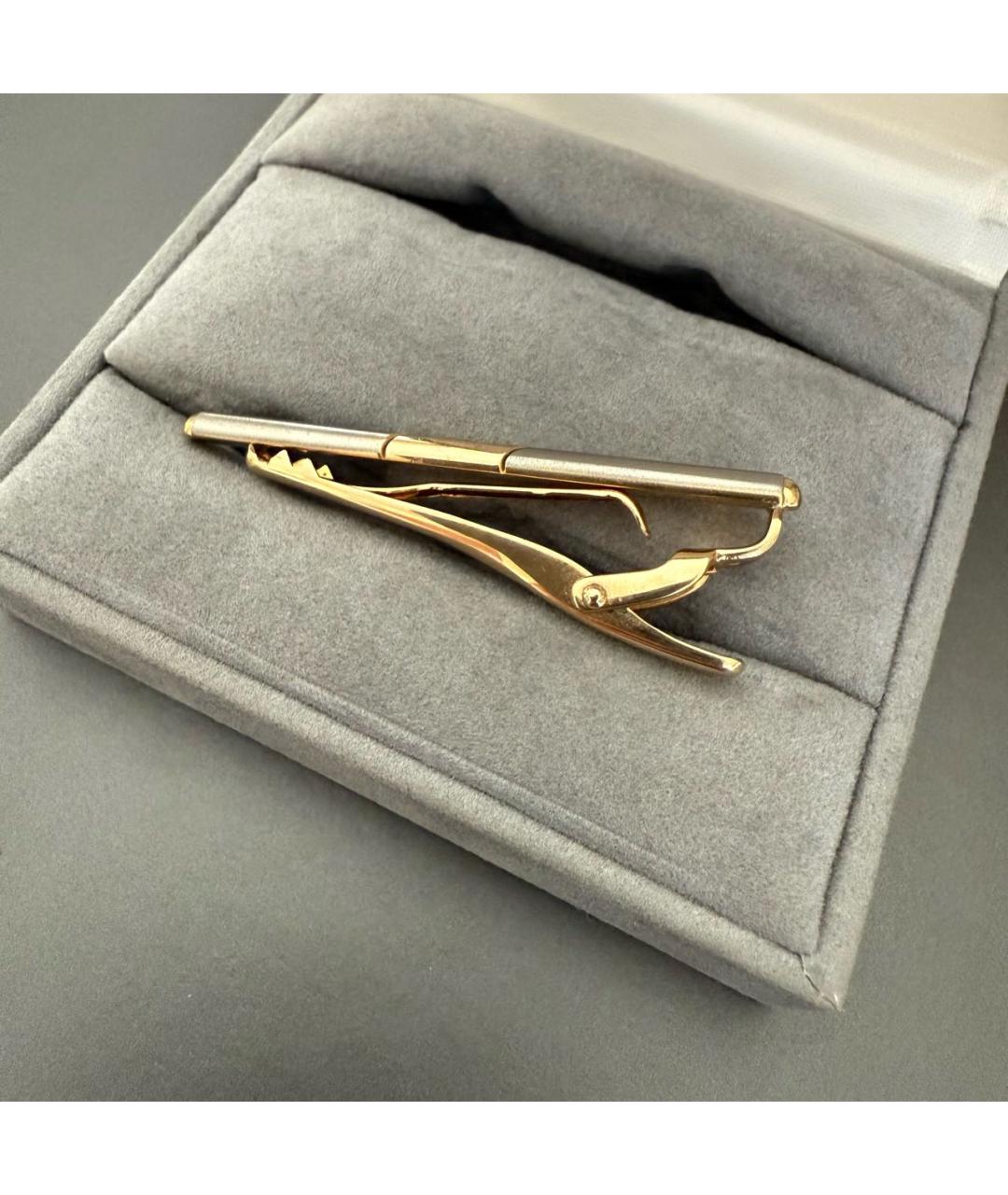 SAINT LAURENT Золотые металлические запонки, фото 5