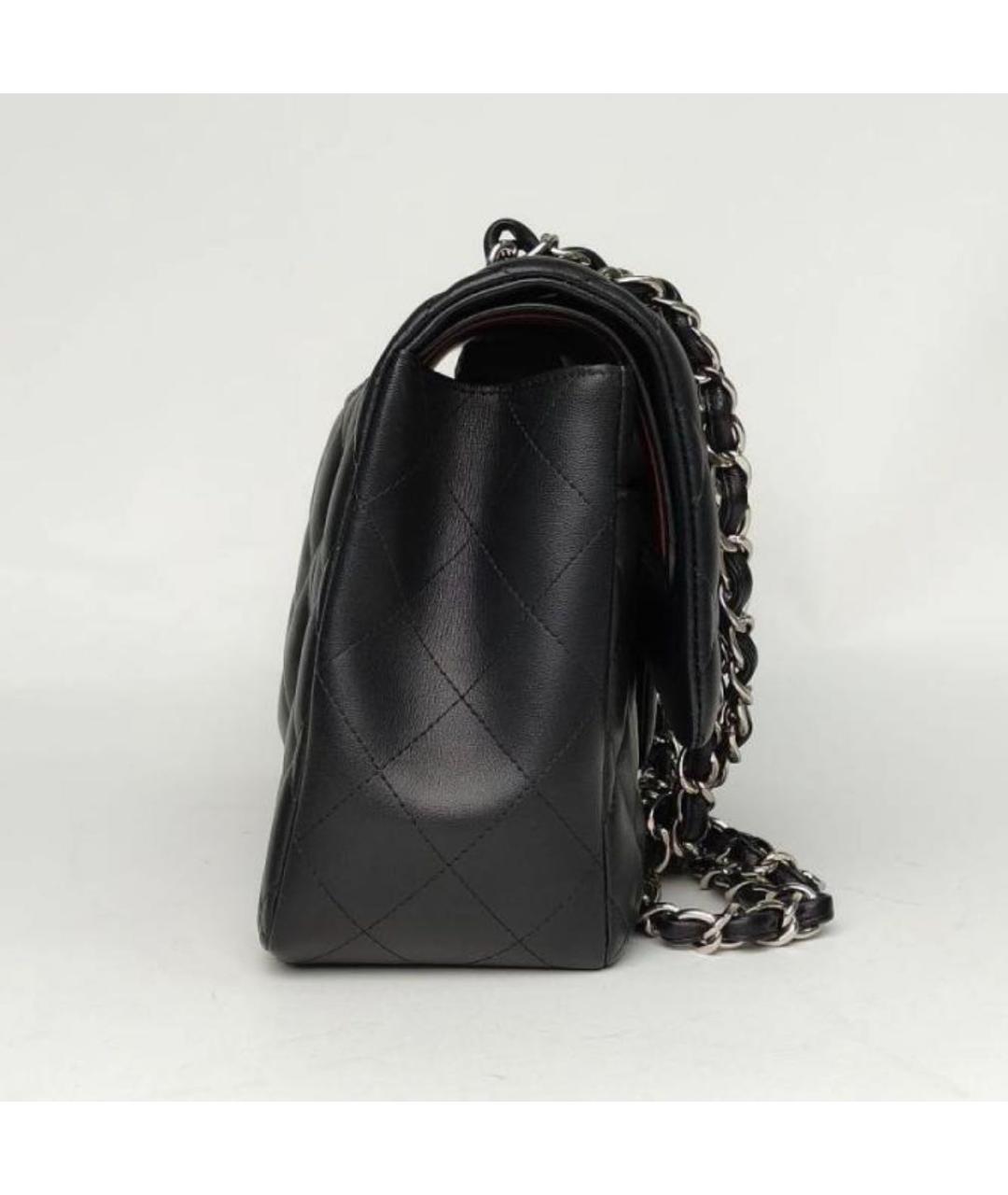 CHANEL Черная кожаная сумка через плечо, фото 3