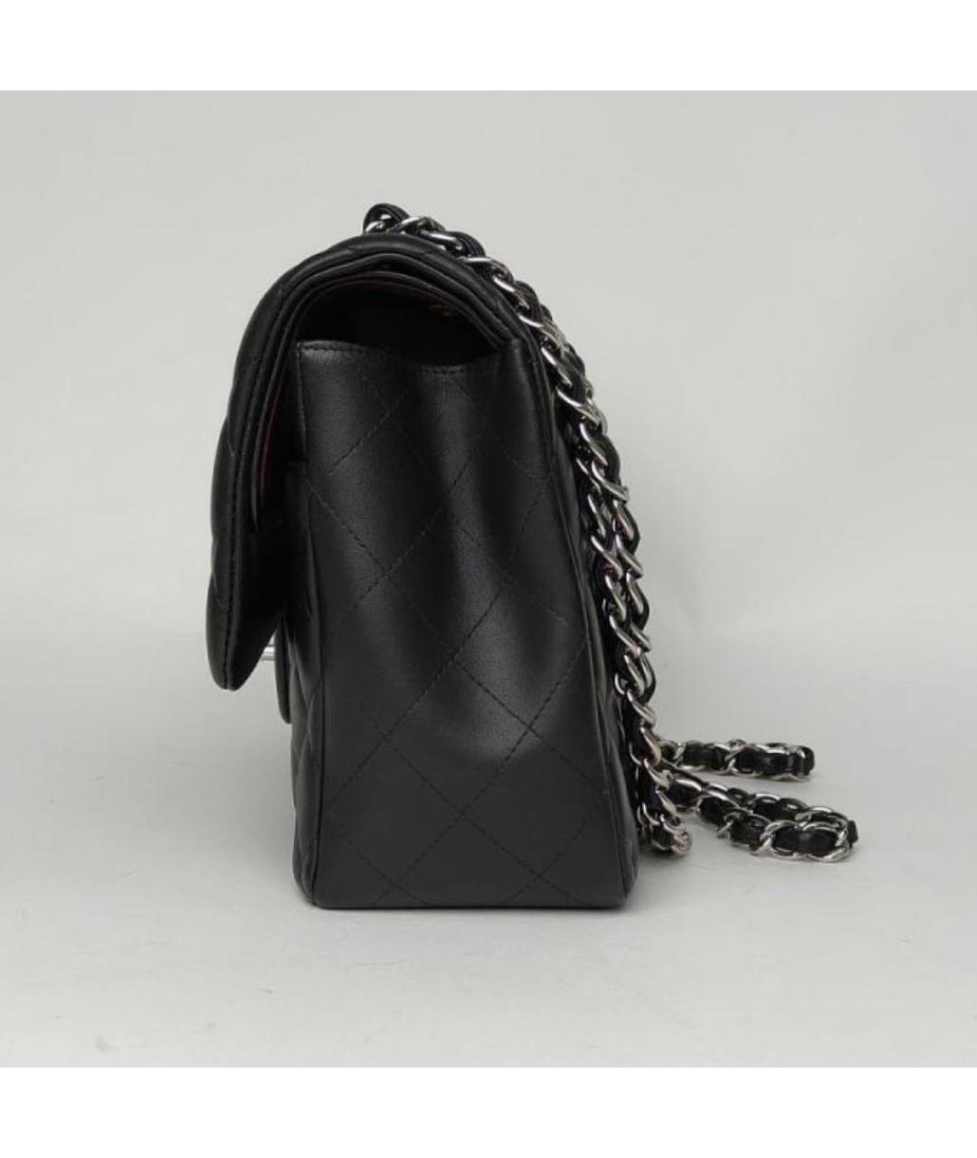 CHANEL Черная кожаная сумка через плечо, фото 4