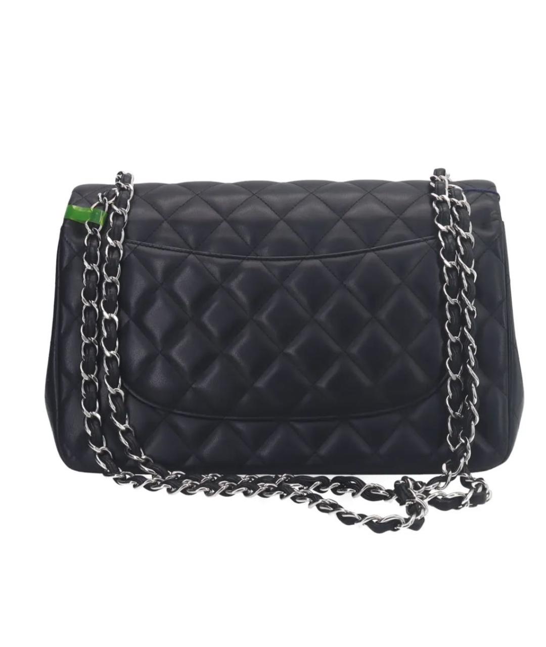 CHANEL Черная кожаная сумка через плечо, фото 8