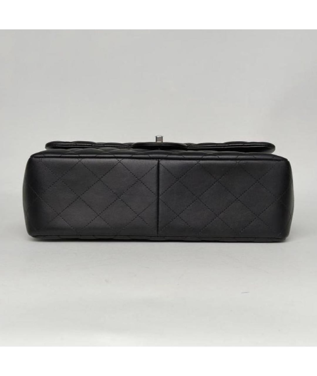 CHANEL Черная кожаная сумка через плечо, фото 6
