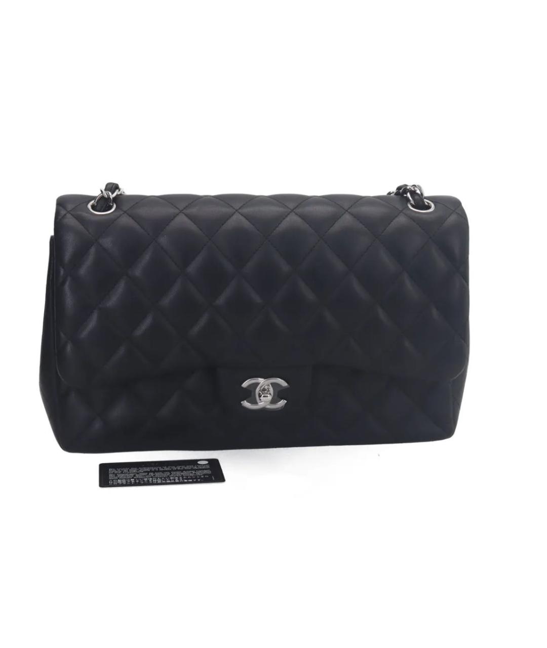CHANEL Черная кожаная сумка через плечо, фото 2
