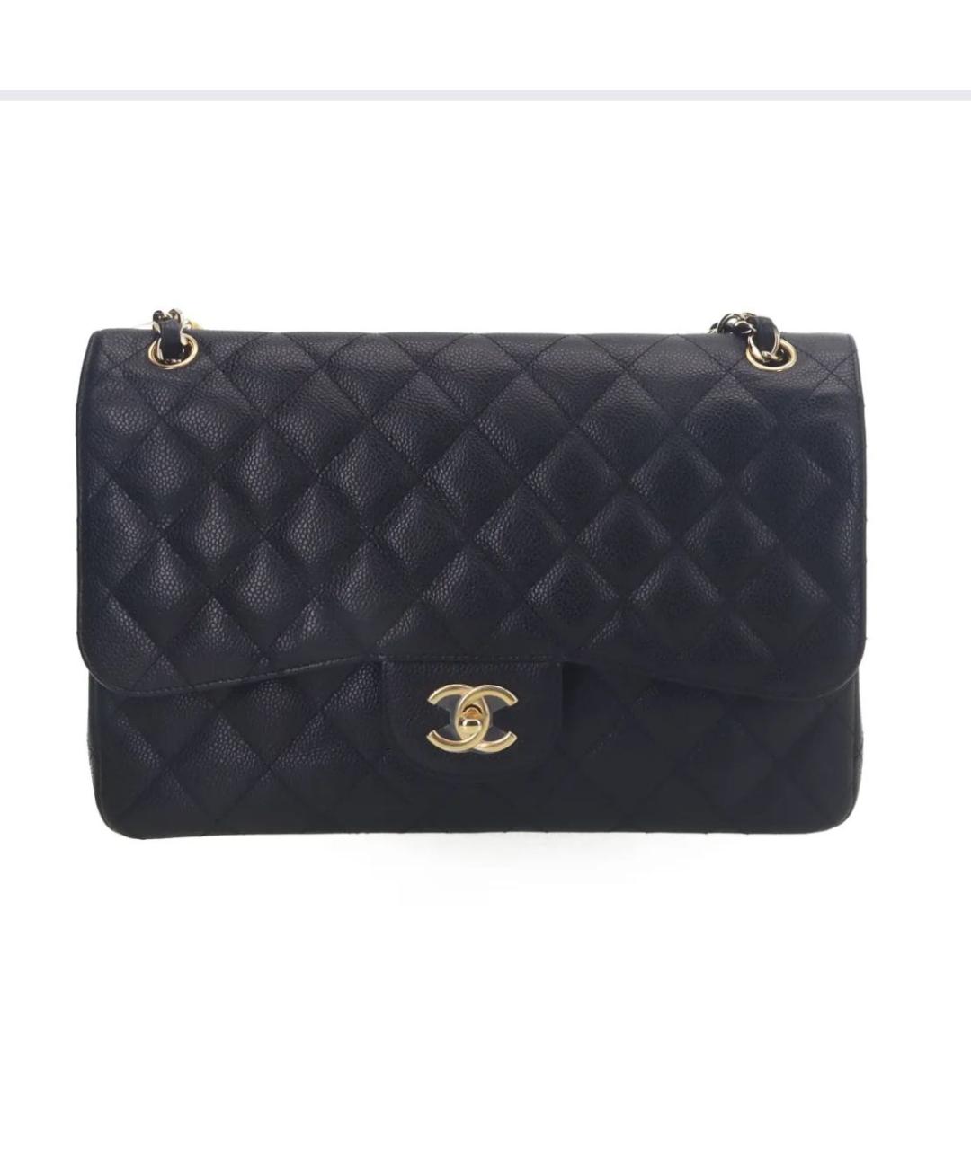 CHANEL Черная кожаная сумка через плечо, фото 2