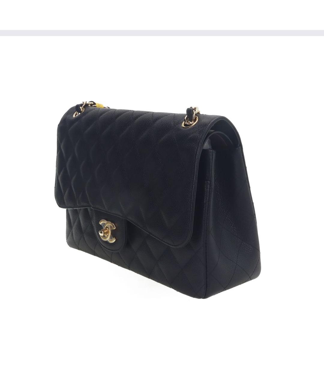 CHANEL Черная кожаная сумка через плечо, фото 3