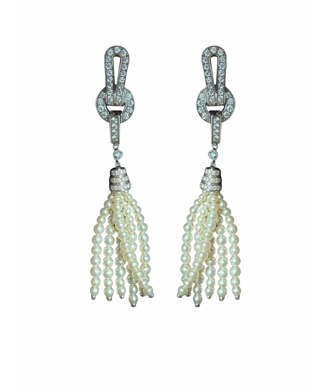 CARTIER Белые серьги из белого золота, фото 1