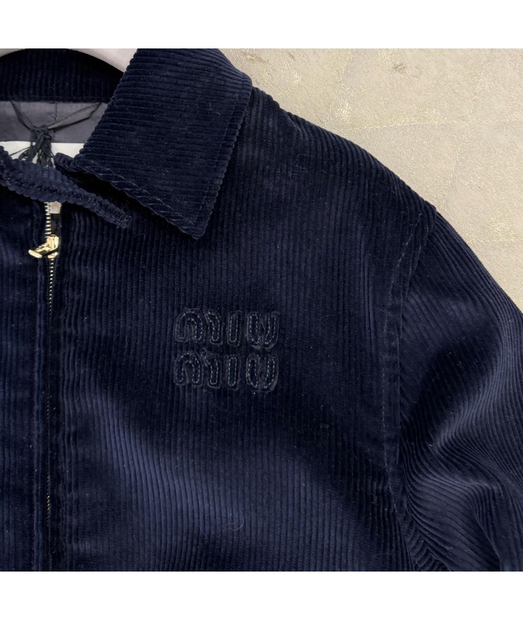 MIU MIU Темно-синяя куртка, фото 3
