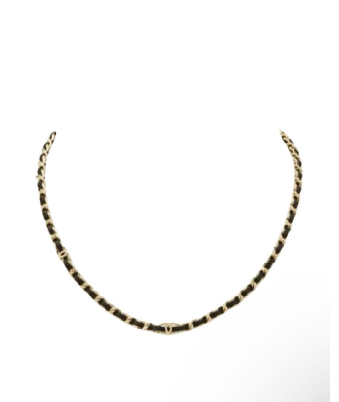 CHANEL Хаки металлический чокер, фото 5