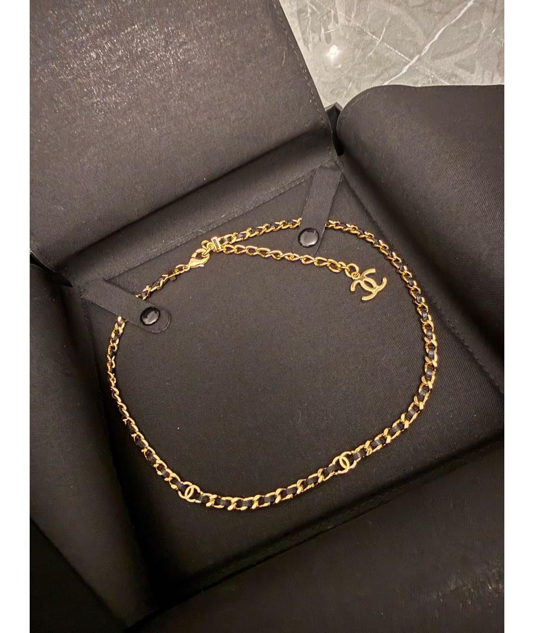 CHANEL Хаки металлический чокер, фото 2