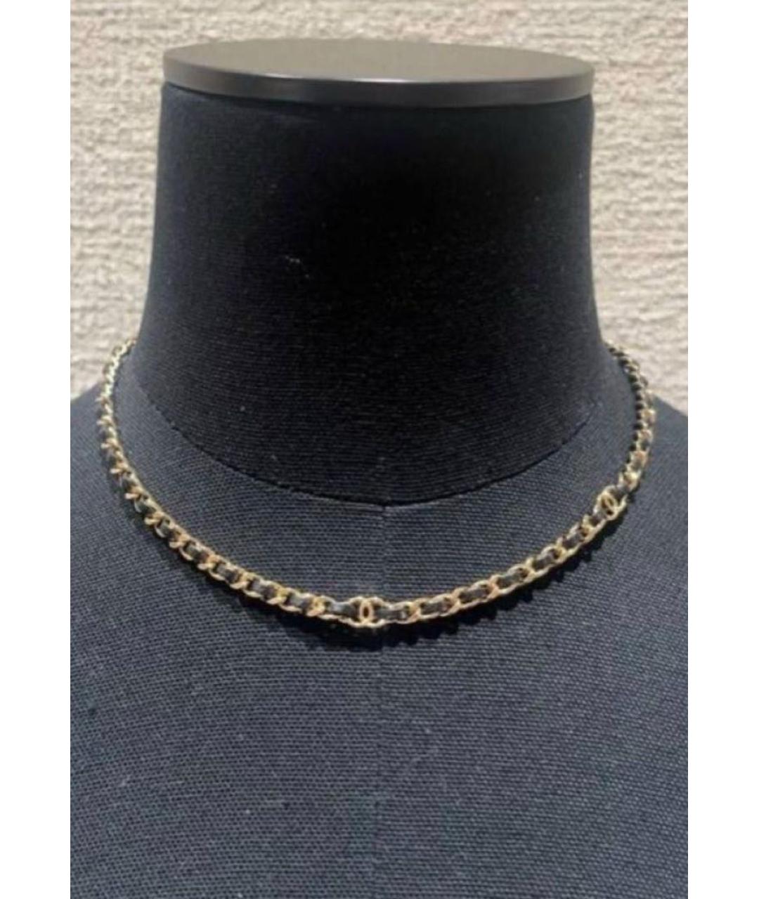 CHANEL Хаки металлический чокер, фото 4