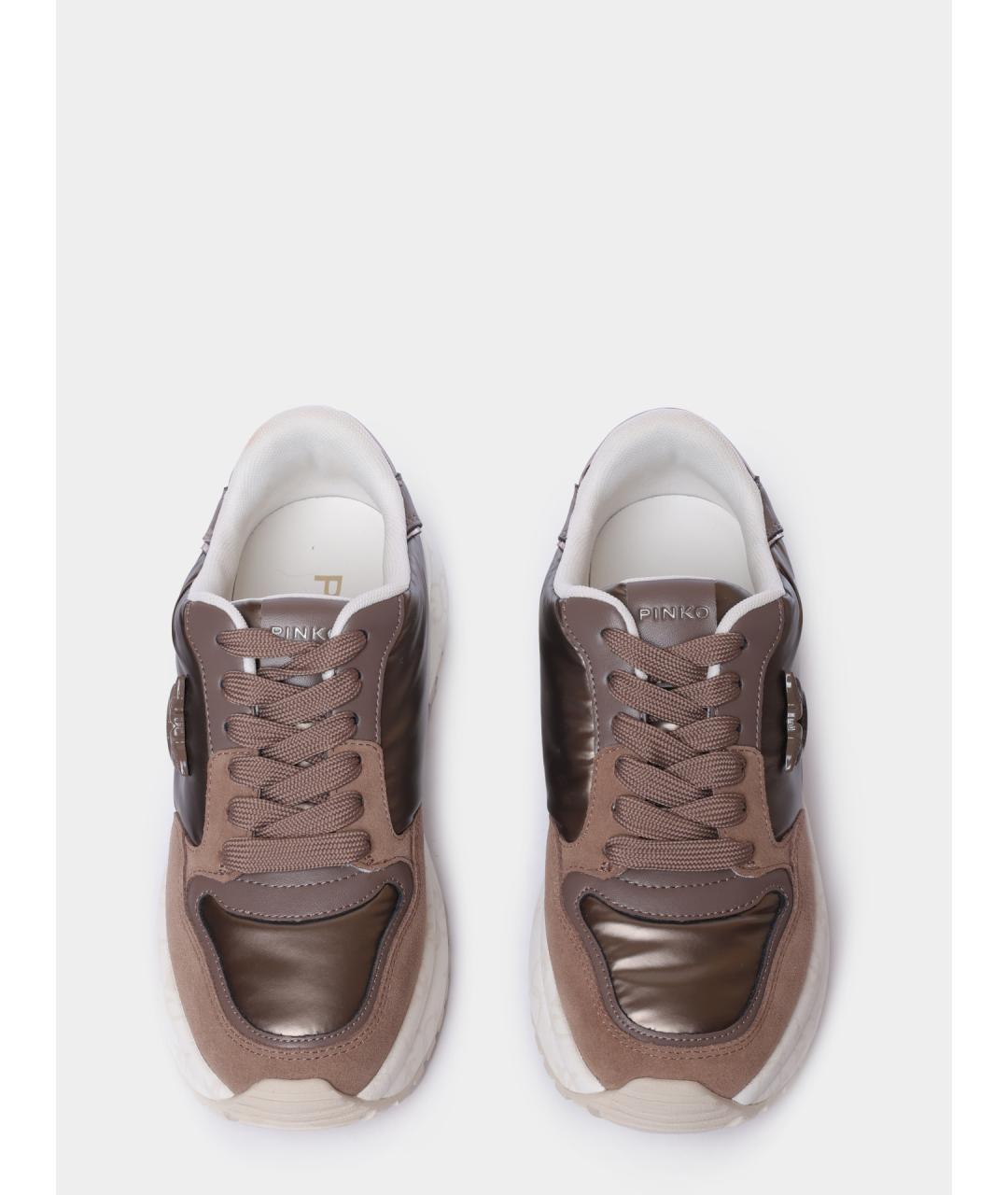 PINKO Коричневые кроссовки, фото 3