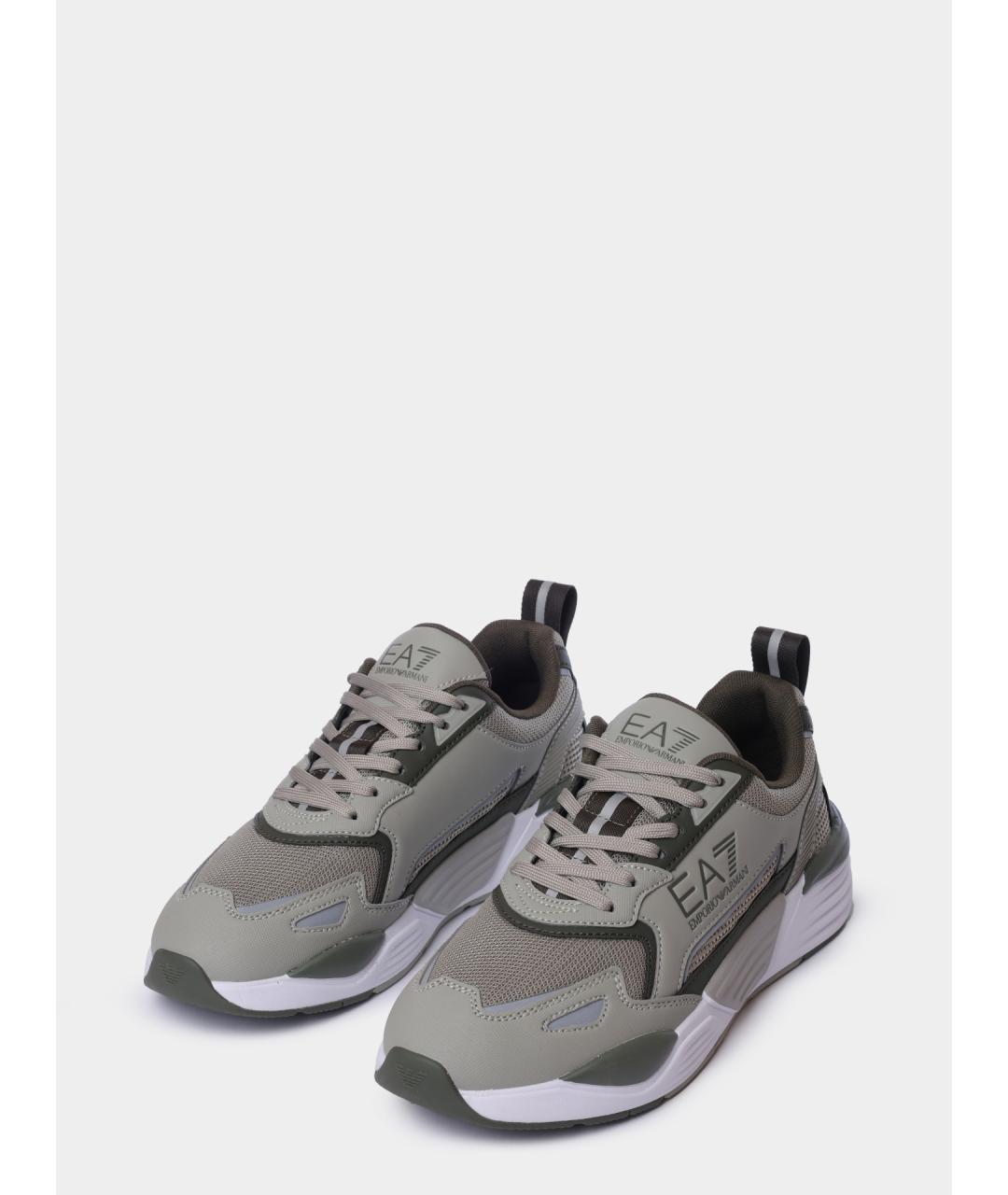 EA7 Зеленые высокие кроссовки / кеды, фото 2