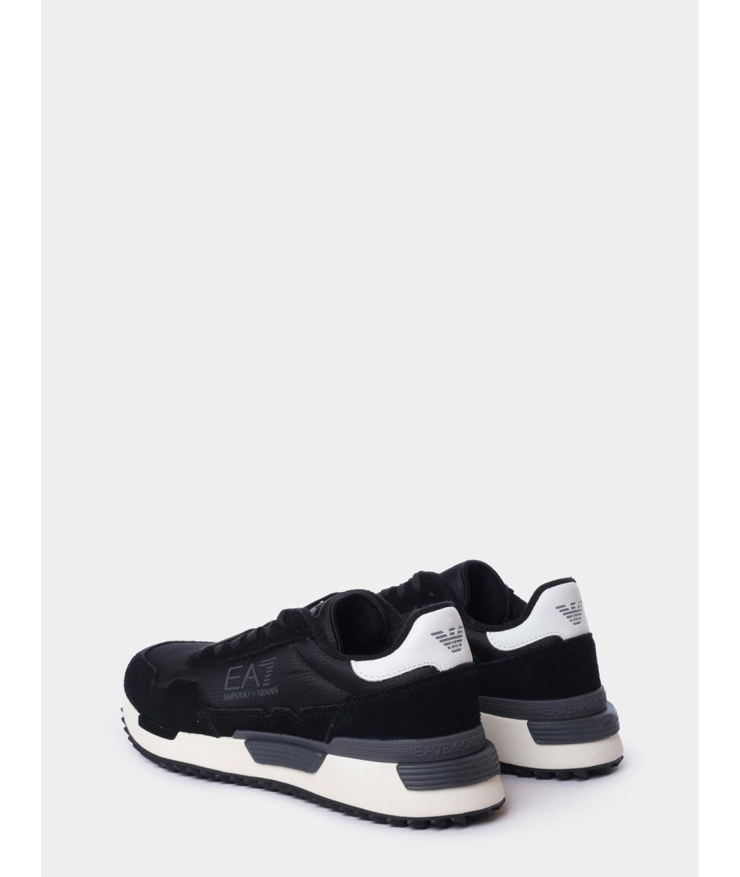 EA7 Черные высокие кроссовки / кеды, фото 5