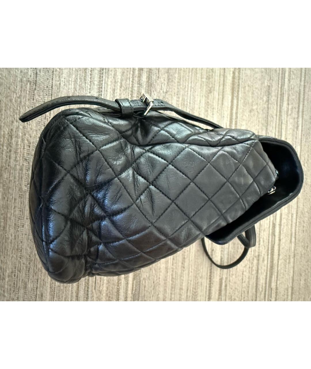 CHANEL Черный кожаный рюкзак, фото 4