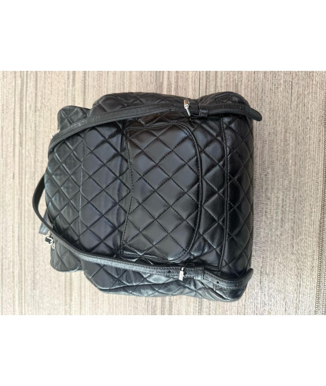 CHANEL Черный кожаный рюкзак, фото 3