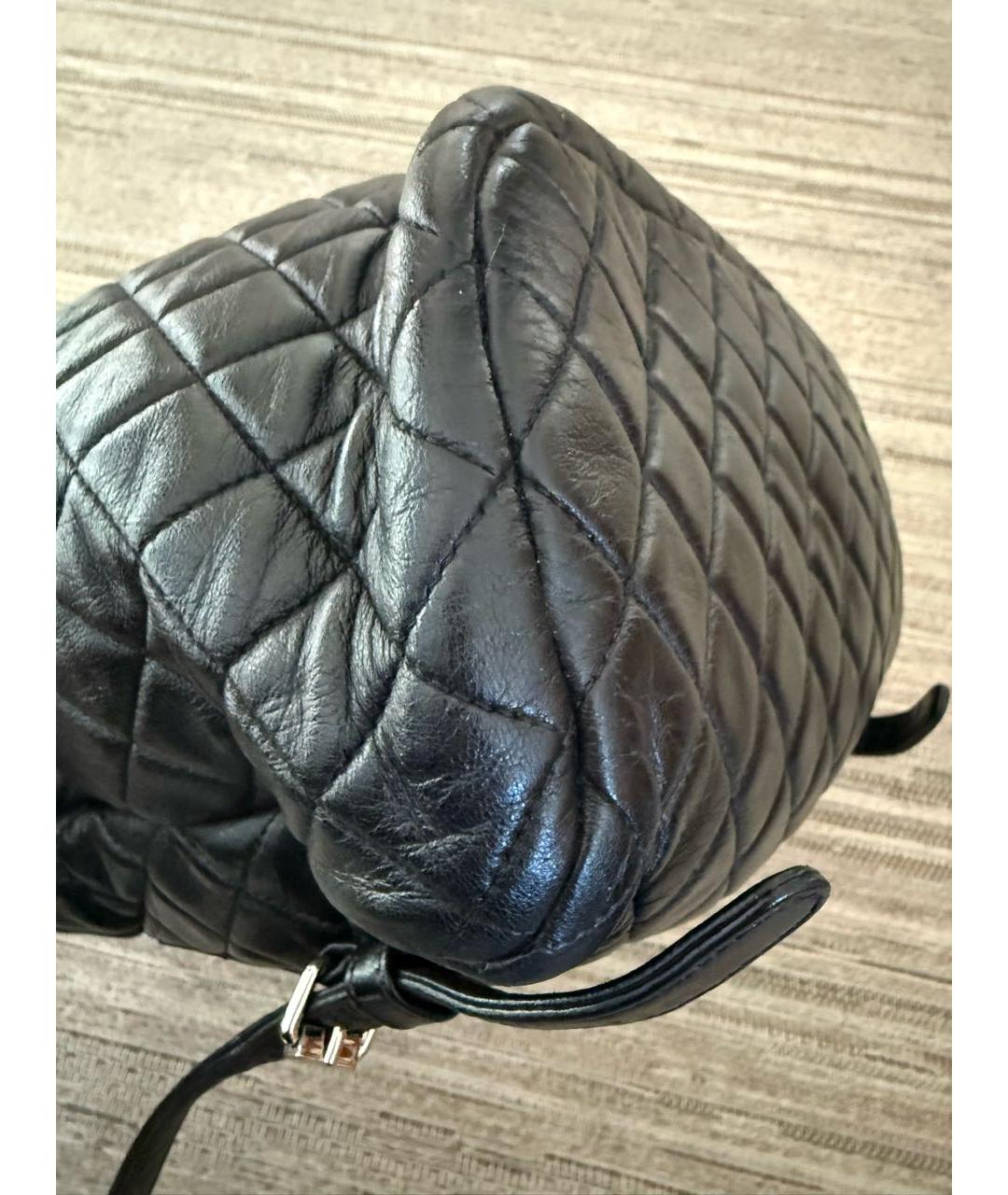 CHANEL Черный кожаный рюкзак, фото 5