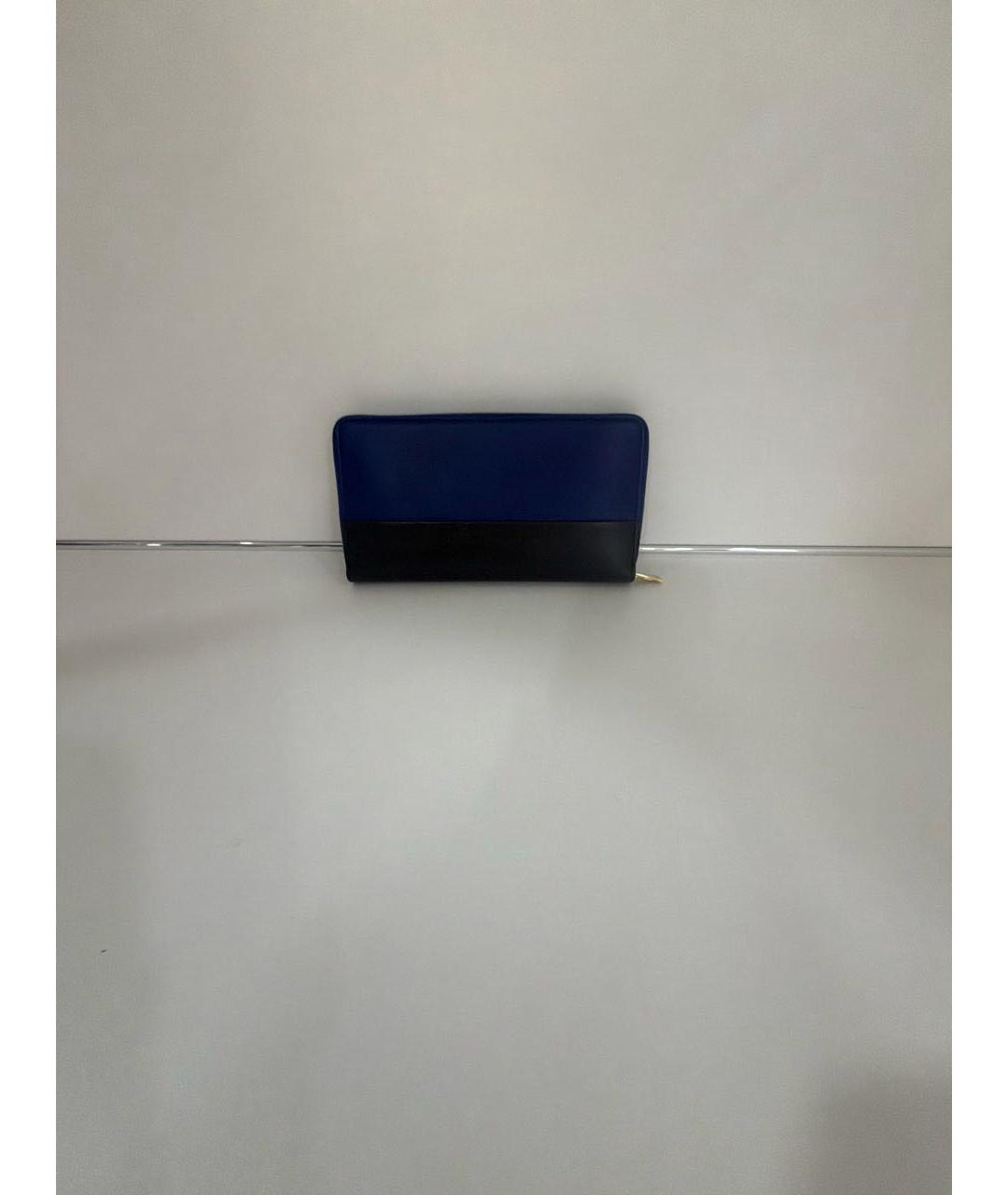 CELINE Темно-синий кожаный кошелек, фото 3