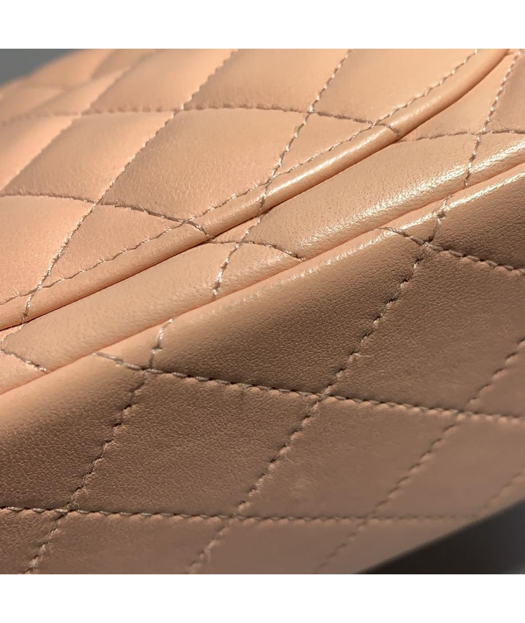 CHANEL Розовая кожаная сумка через плечо, фото 7