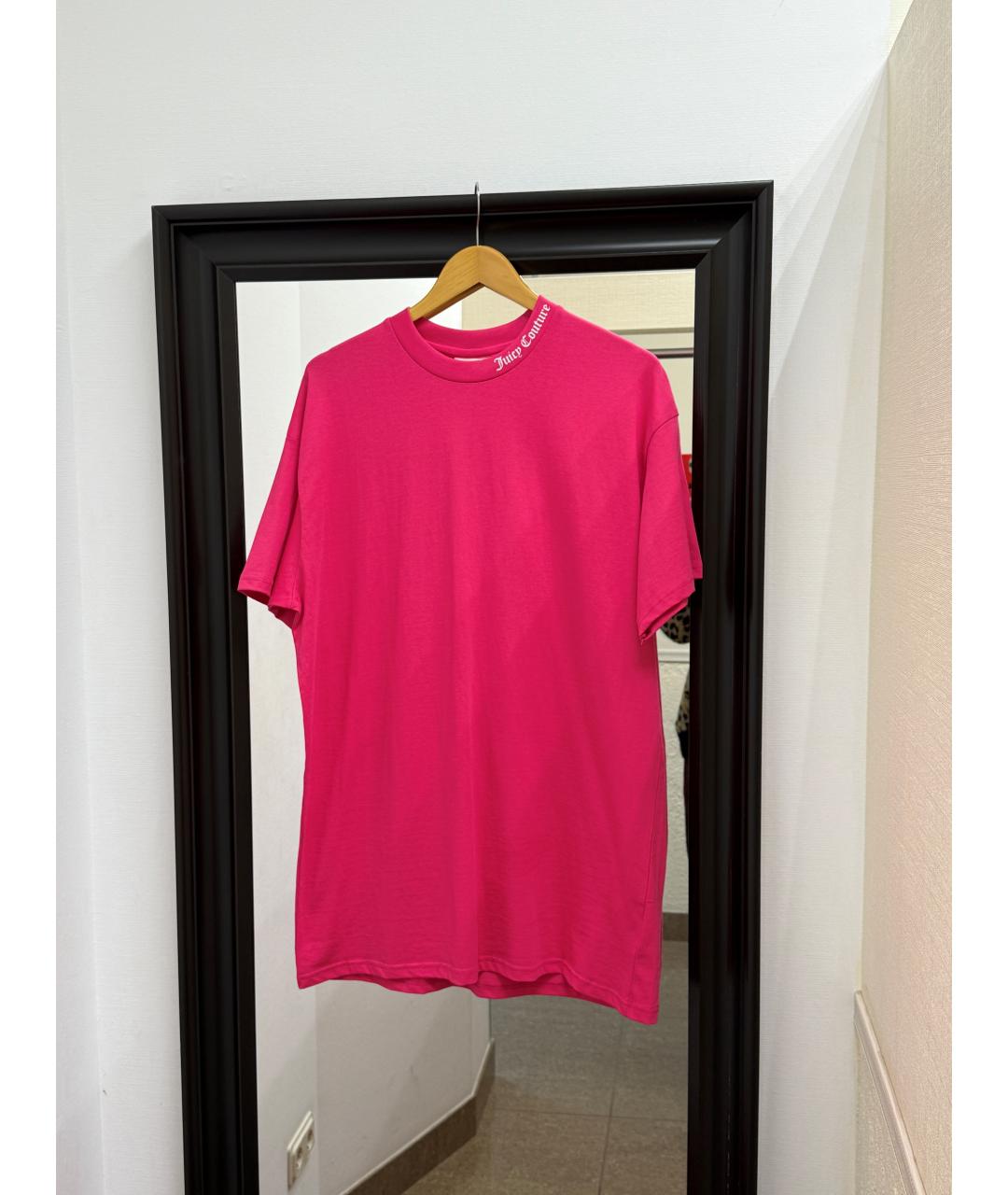 JUICY COUTURE Розовая хлопковая футболка, фото 8
