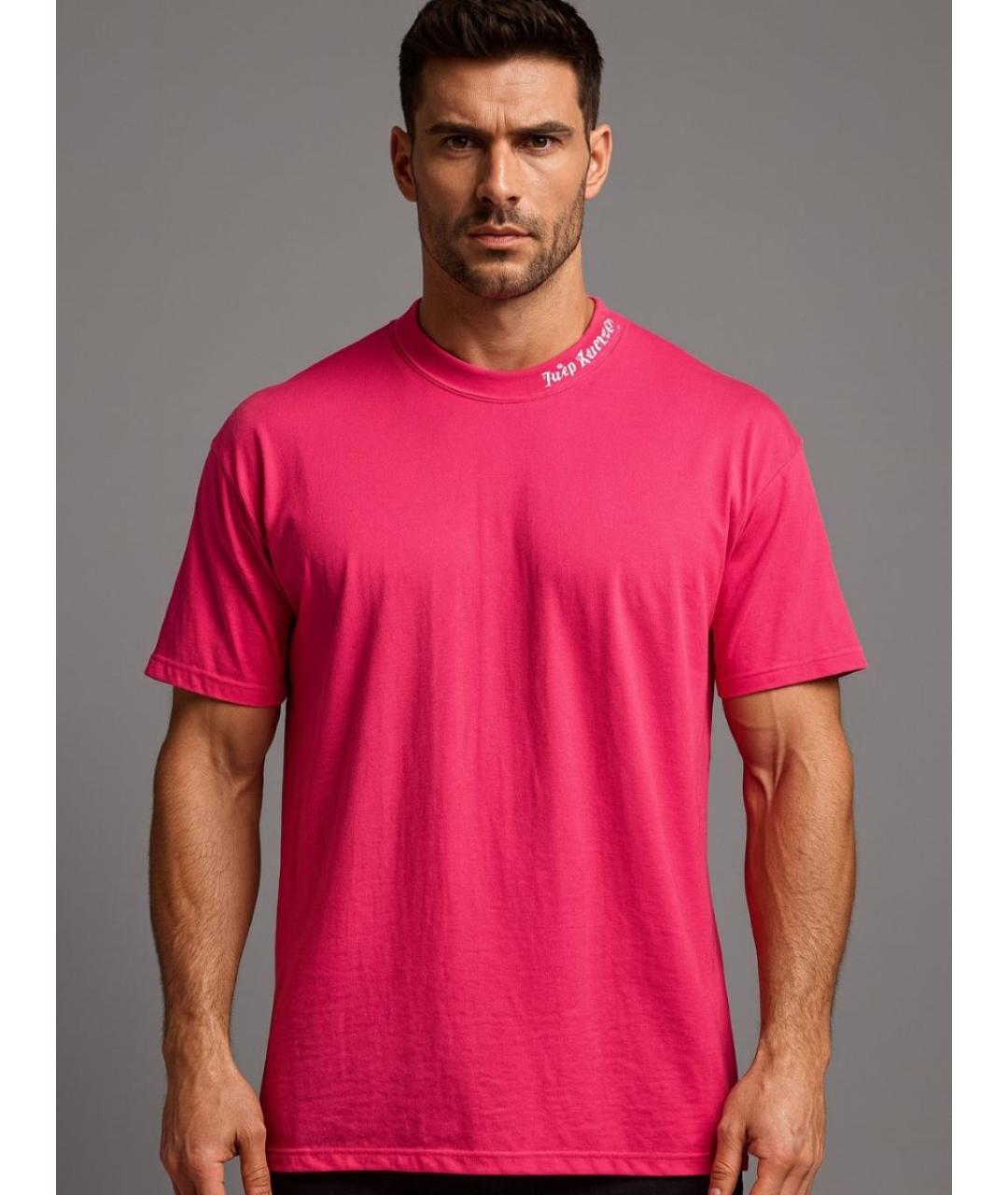 JUICY COUTURE Розовая хлопковая футболка, фото 6