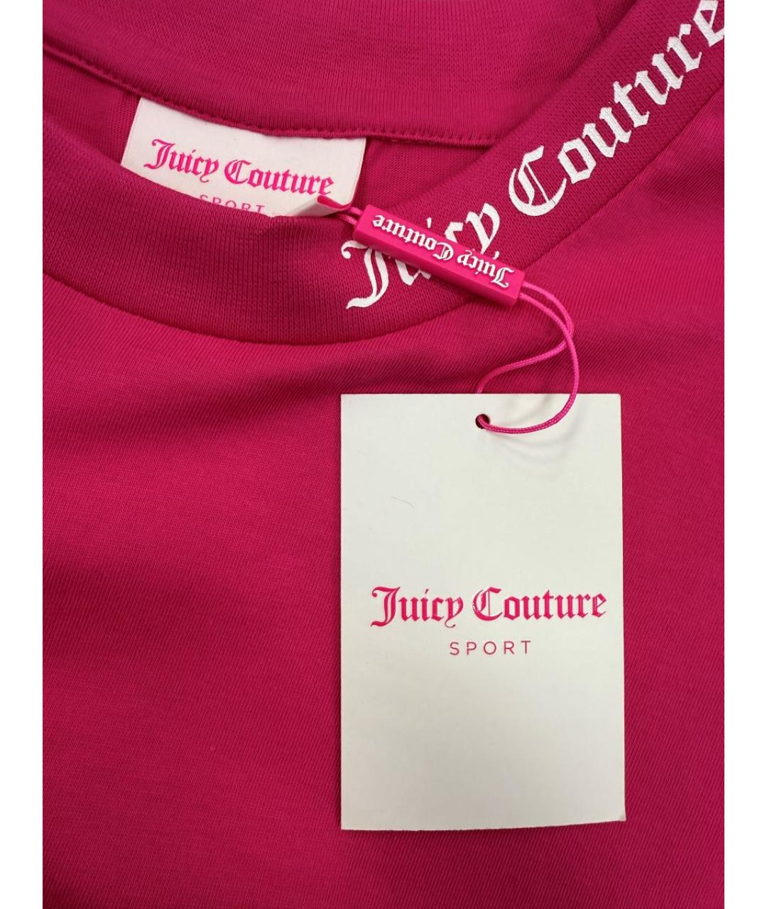 JUICY COUTURE Розовая хлопковая футболка, фото 3