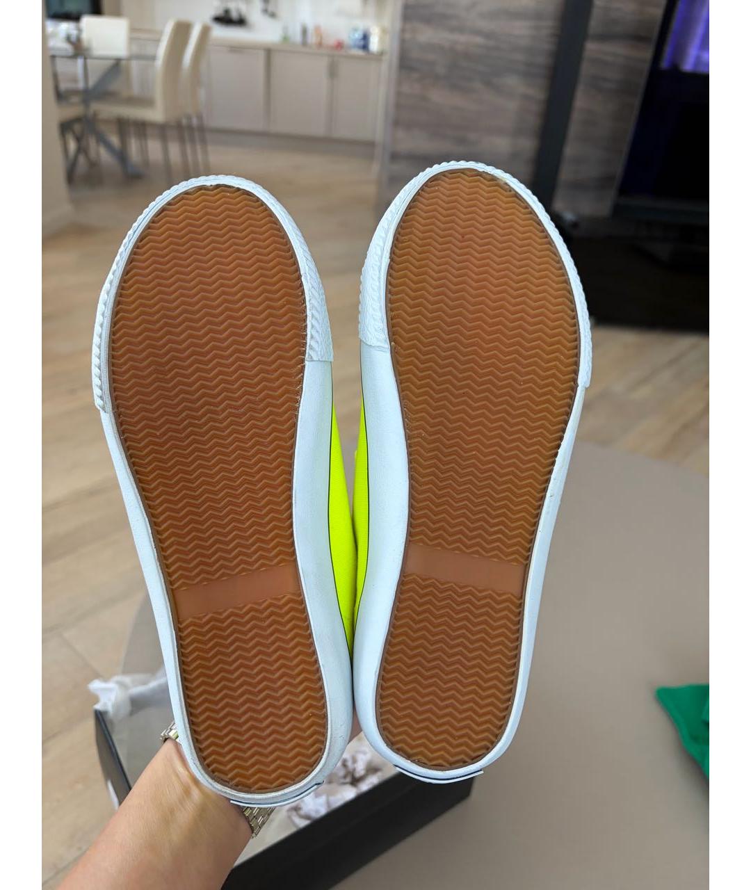 POLO RALPH LAUREN Салатовые текстильные кеды, фото 5