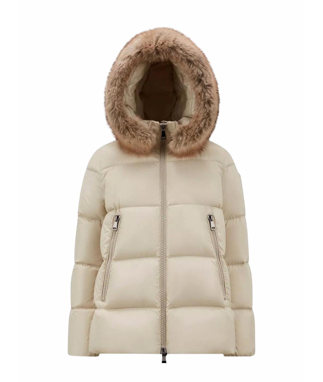 MONCLER Серый пуховик, фото 1