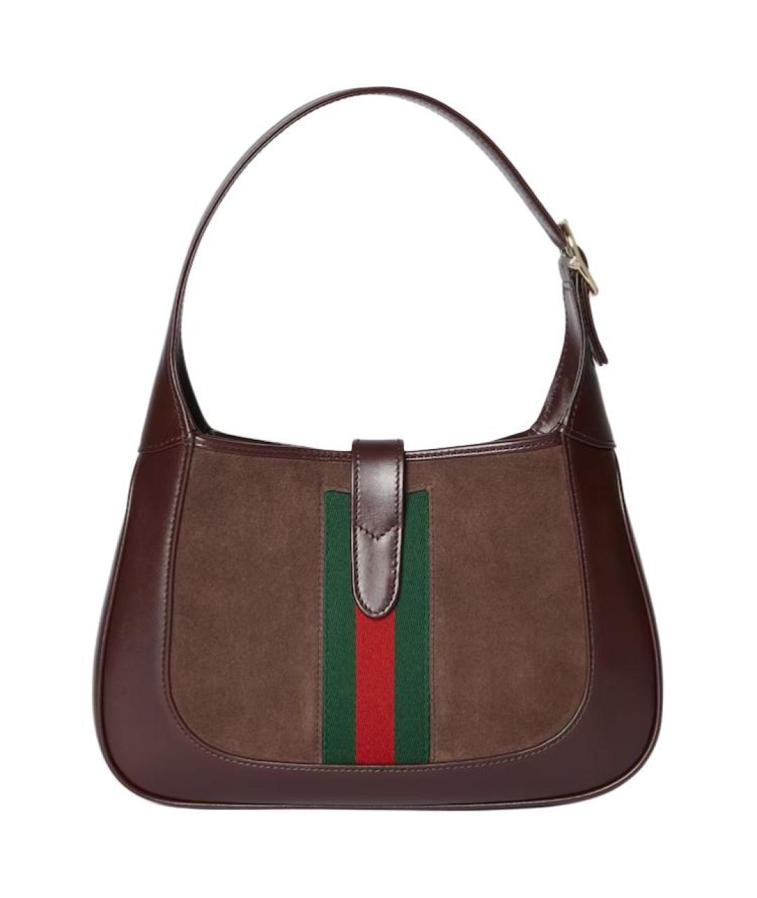 GUCCI Коричневая замшевая сумка через плечо, фото 3