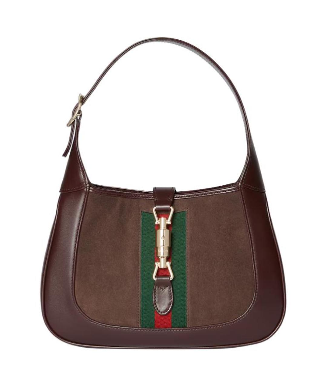 GUCCI Коричневая замшевая сумка через плечо, фото 1