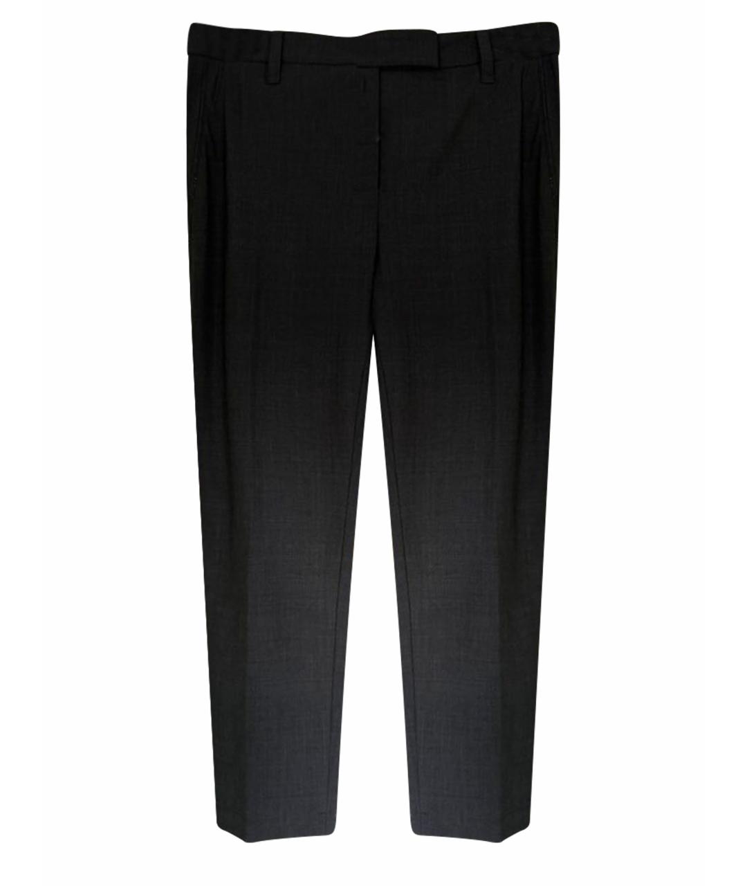 BRUNELLO CUCINELLI Серые прямые брюки, фото 1