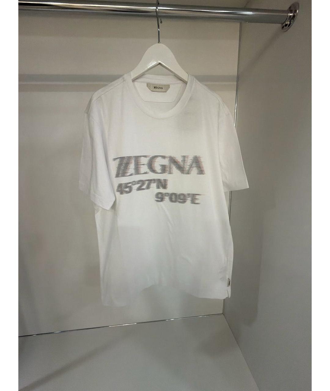ZZEGNA Белая хлопковая футболка, фото 7