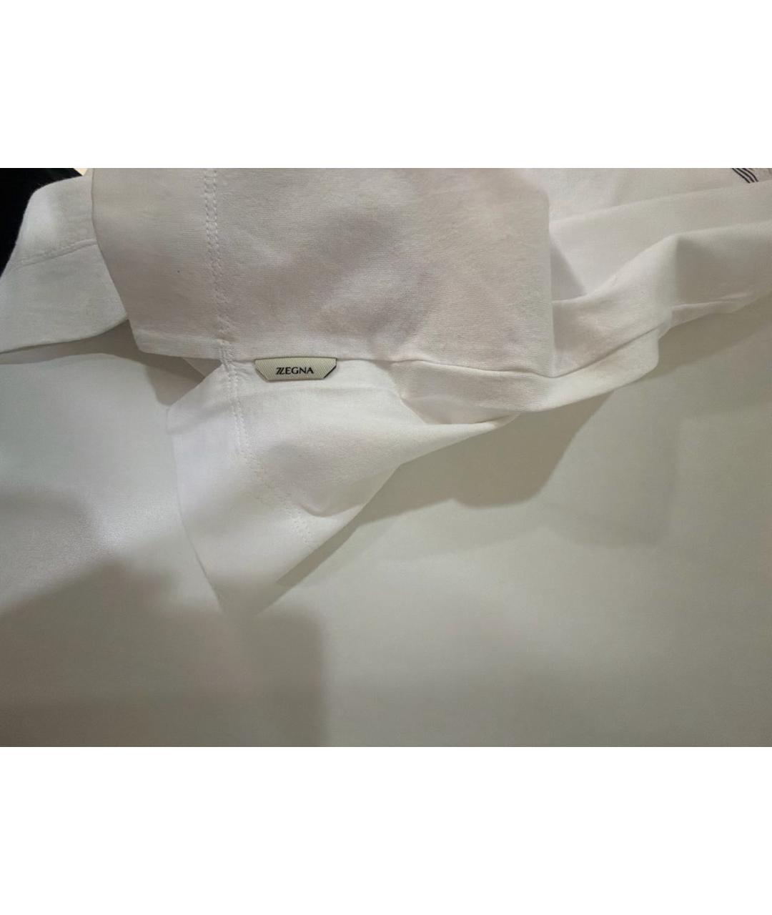 ZZEGNA Белая хлопковая футболка, фото 6