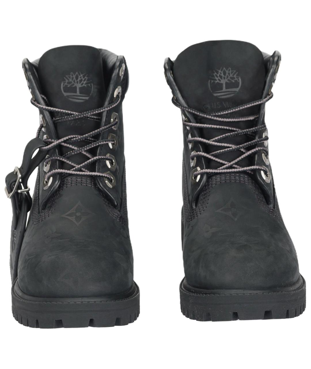 LOUIS VUITTON Черные кожаные полусапоги, фото 3
