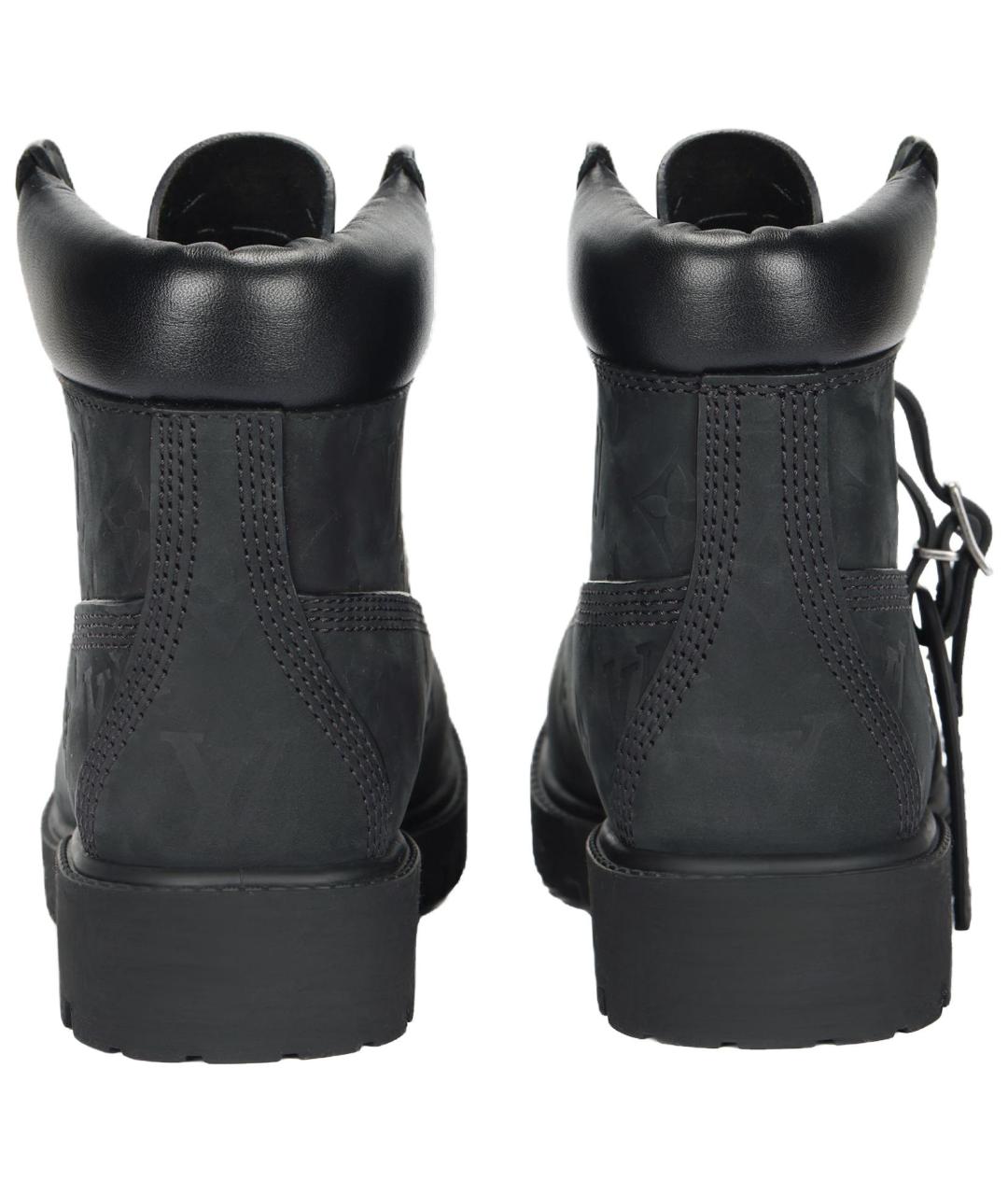 LOUIS VUITTON Черные кожаные полусапоги, фото 4